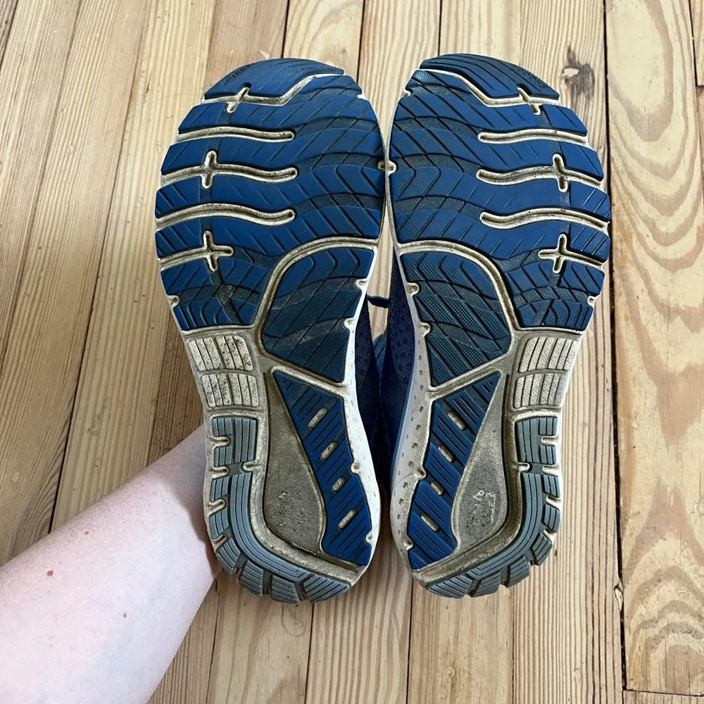 Brooks Glycerin 18 Womens Running Shoes Blue Gold 1203171B470 Size 9.5 Medium B